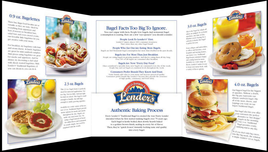 Lender's Bagels Brochure