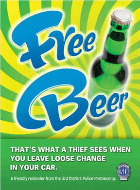 Free Beer Common Sense Police Campaign